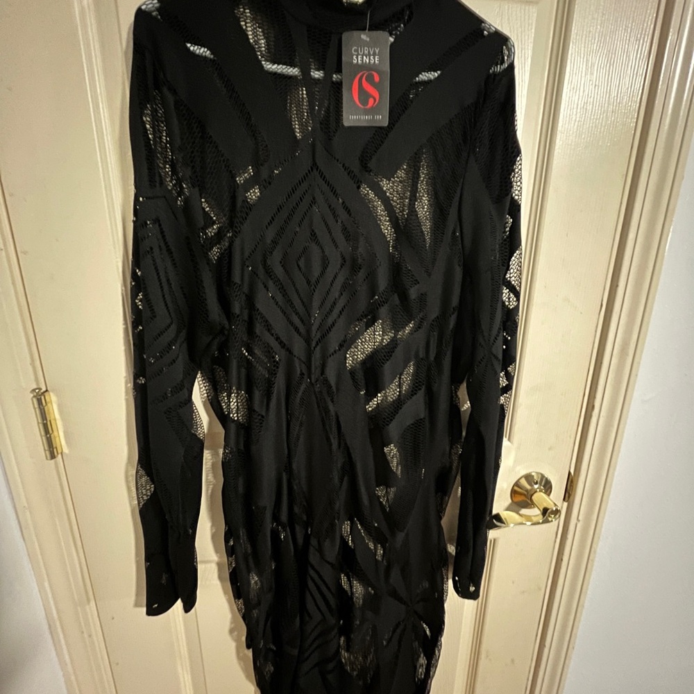 Black Sheer Maxi Dress